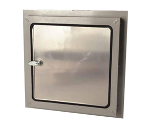 12 x 12 Exterior Access Panel - with piano hinge Aluminum California Access Doors