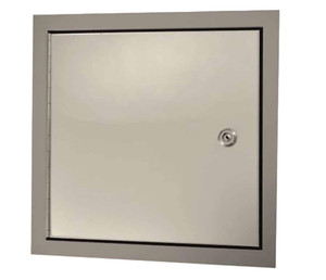 12 x 12 Exterior Access Panel - with piano hinge Aluminum California Access Doors