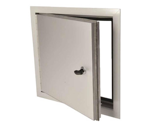 24 x 24 Exterior Access Panel - with piano hinge Aluminum California Access Doors