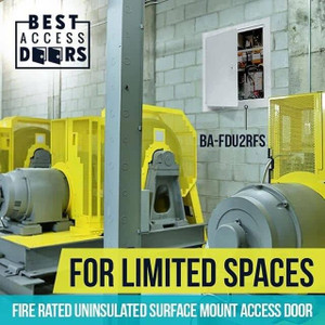 10 x 10 - 2 Hour Fire-Rated Un-Insulated Surface Mount Access Door California Access Doors