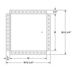 32 x 32 - Fire-Rated Uninsulated Drywall Panel with Mud in Flange California Access Doors