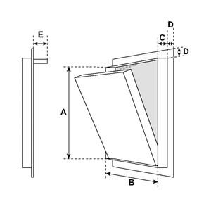 12 x 12 Invisa Hatch Drywall Inlay Access Panel for Tiling California Access Doors