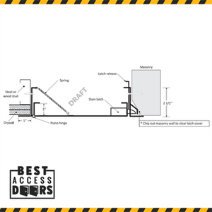 22 x 30 Draft Stop Access Panel California Access Doors