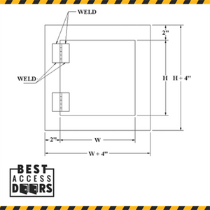 12 x 12 High Security Access Panel California Access Doors