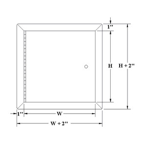 22 x 22 Fire Rated Non-Insulated Access Panel California Access Doors