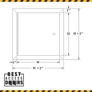 12 x 12 Aluminum Insulated Access Panel California Access Doors