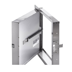 10 x 10 Fire Rated Insulated Access Panel in Stainless Steel California Access Doors