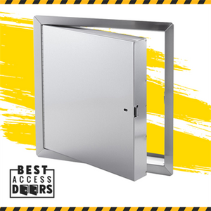 14 x 14 Fire Rated Insulated Access Panel in Stainless Steel California Access Doors