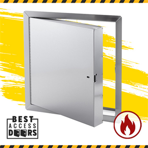 48 x 48 Fire Rated Insulated Access Panel in Stainless Steel California Access Doors