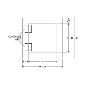 16 x 16 High Security Access Panel California Access Doors