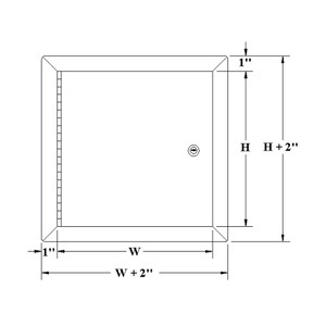 18 x 18 Medium Security Drywall Access Panel California Access Doors