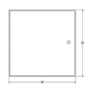 16 x 16 Recessed Access Panel California Access Doors