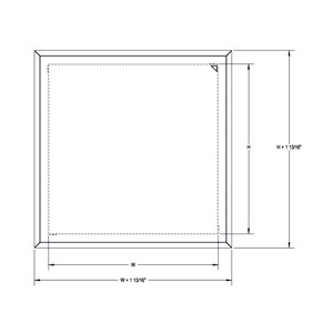 22 x 22 Aesthetic Access Panel with Magnetic Flange California Access Doors