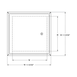 8.25 x 12 Aesthetic Access Panel in Stainless Steel California Access Doors