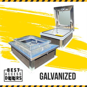 30 x 36 Domed Roof Hatch - Galvanized Steel California Access Doors