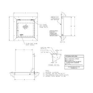 30 x 48 Floor Hatch Retrofit 300lb/sqft California Access Doors