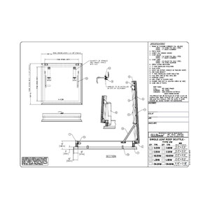 30 x 96 Aluminum Versamount Roof Hatch California Access Doors