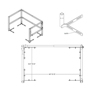 SAF-T-RAIL Standard Retrofit Safety Railing - Ship Stair California Access Doors