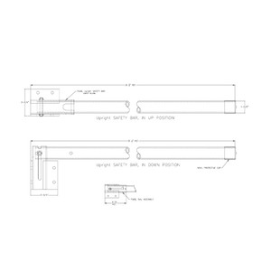 Upright Safety Bar - Field Installed California Access Doors