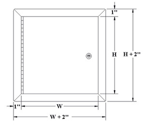 18 x 18 Medium Security Panel California Access Doors