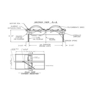 48" x 48" Aluminum Domed Skylight