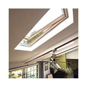 24" x 38" Electric Vented Deck-Mount Skylight Laminated Glass
