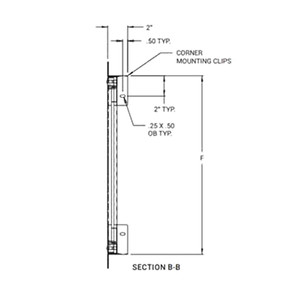 24 x 36 Airtight / Watertight Panel - Prime Coated California Access Doors