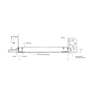 14" x 14" Universal Flush Premium Access Door with Flange - Stainless Steel