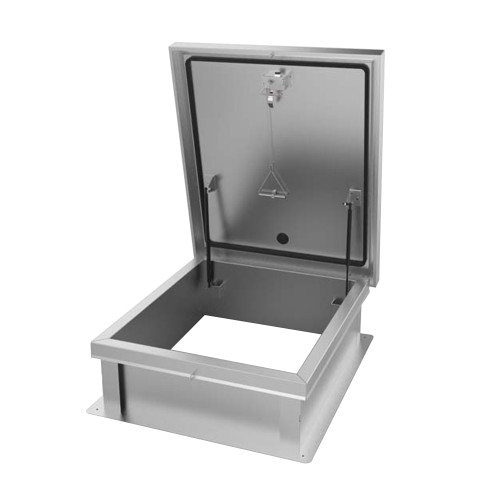 30" x 96" Galvanized Service Stair Access Roof Hatch