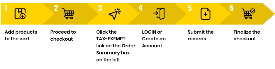 Submit your tax exemption details by visiting this page!