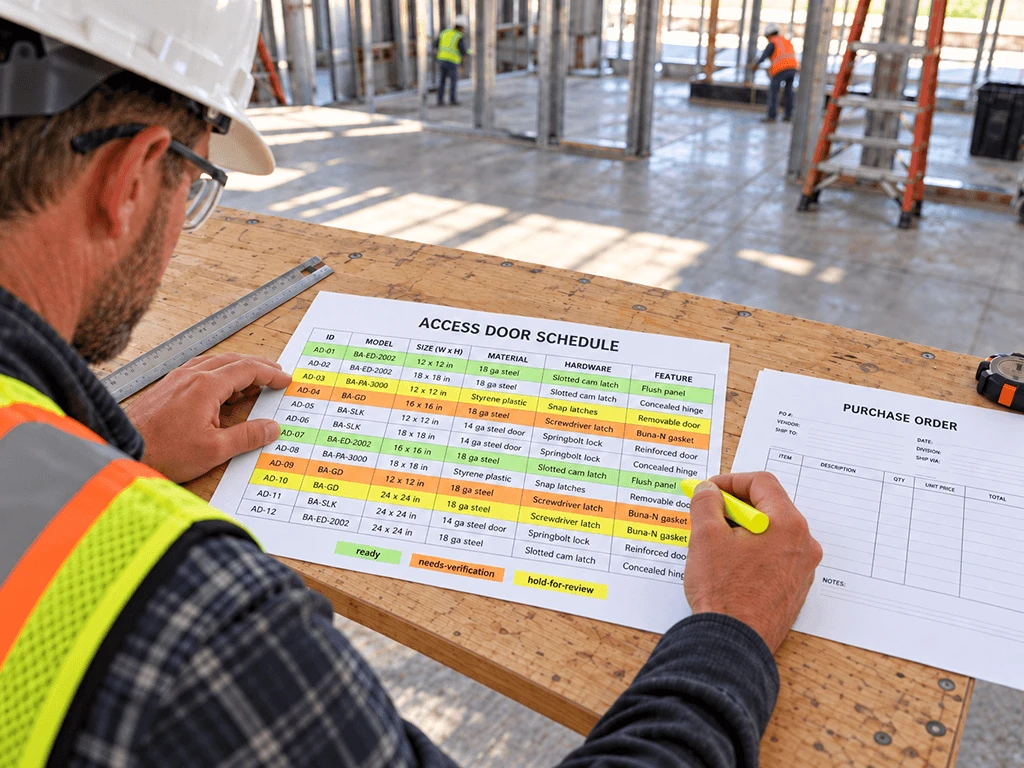How to Review an Access Door Schedule Before Procurement