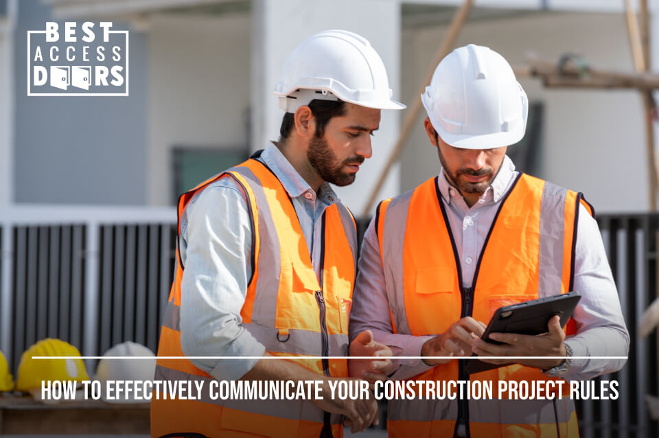 How To Effectively Communicate Your Construction Project Rules