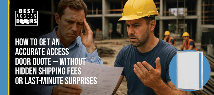 How To Get an Accurate Access Door Quote—Without Hidden Shipping Fees or Last-Minute Surprises