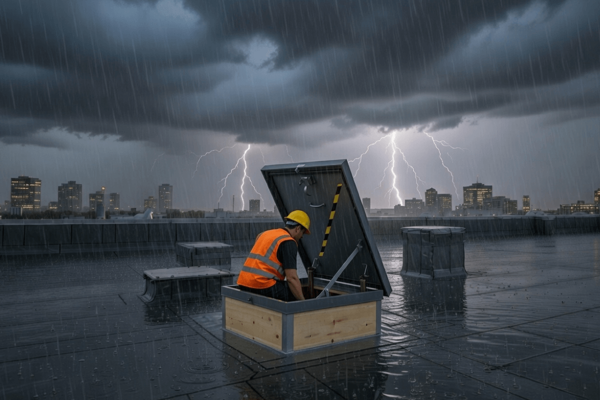    Integrating Durable Roof Hatches in Commercial Flat Roofing: A Contractor's Guide to Weatherproofing
