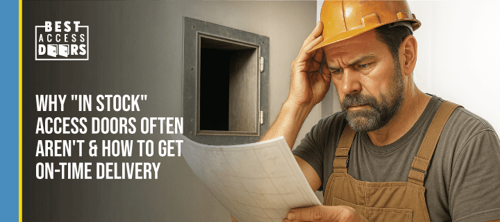 Why "In Stock" Access Doors Often Aren't & How to Get On-Time Delivery