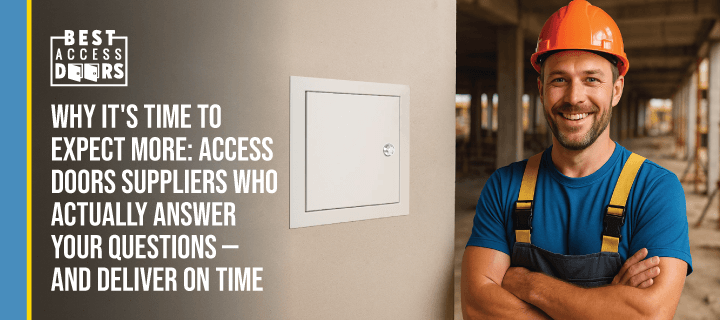 Why It's Time To Expect More: Access Doors Suppliers Who Actually Answer Your Questions—and Deliver on Time