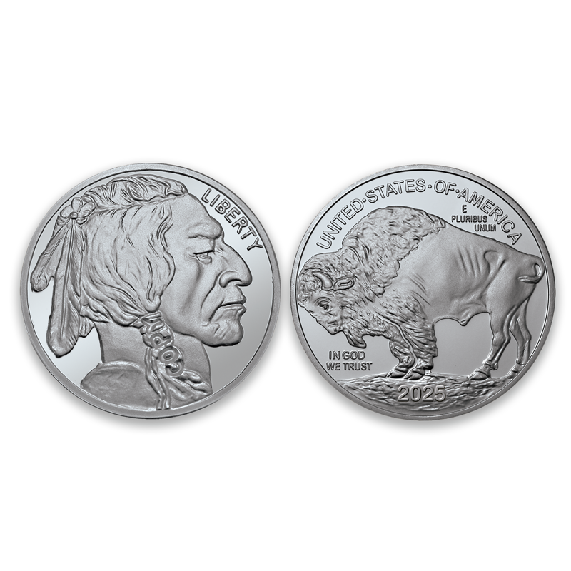 Giant Quarter Pound .9999 Pure Silver 2025 Buffalo Tribute Proof