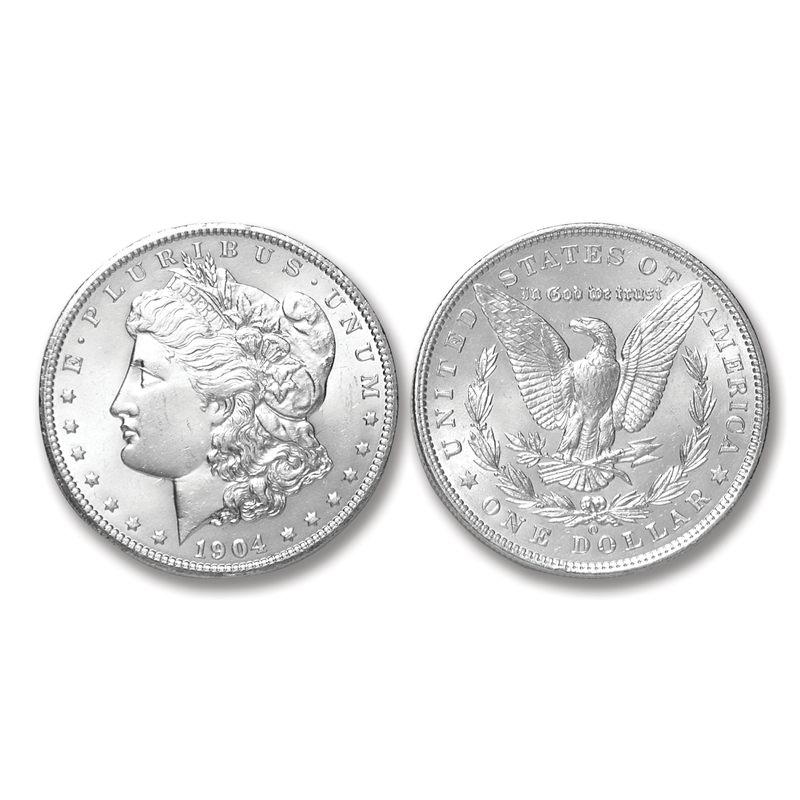 1904-O Morgan Silver Dollar - Brilliant Uncirculated Condition