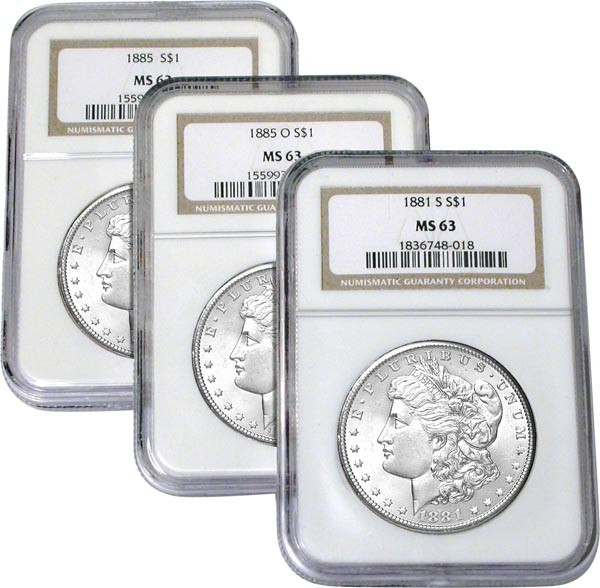 MS63 Certified Morgan Silver Dollar - National Collector's Mint