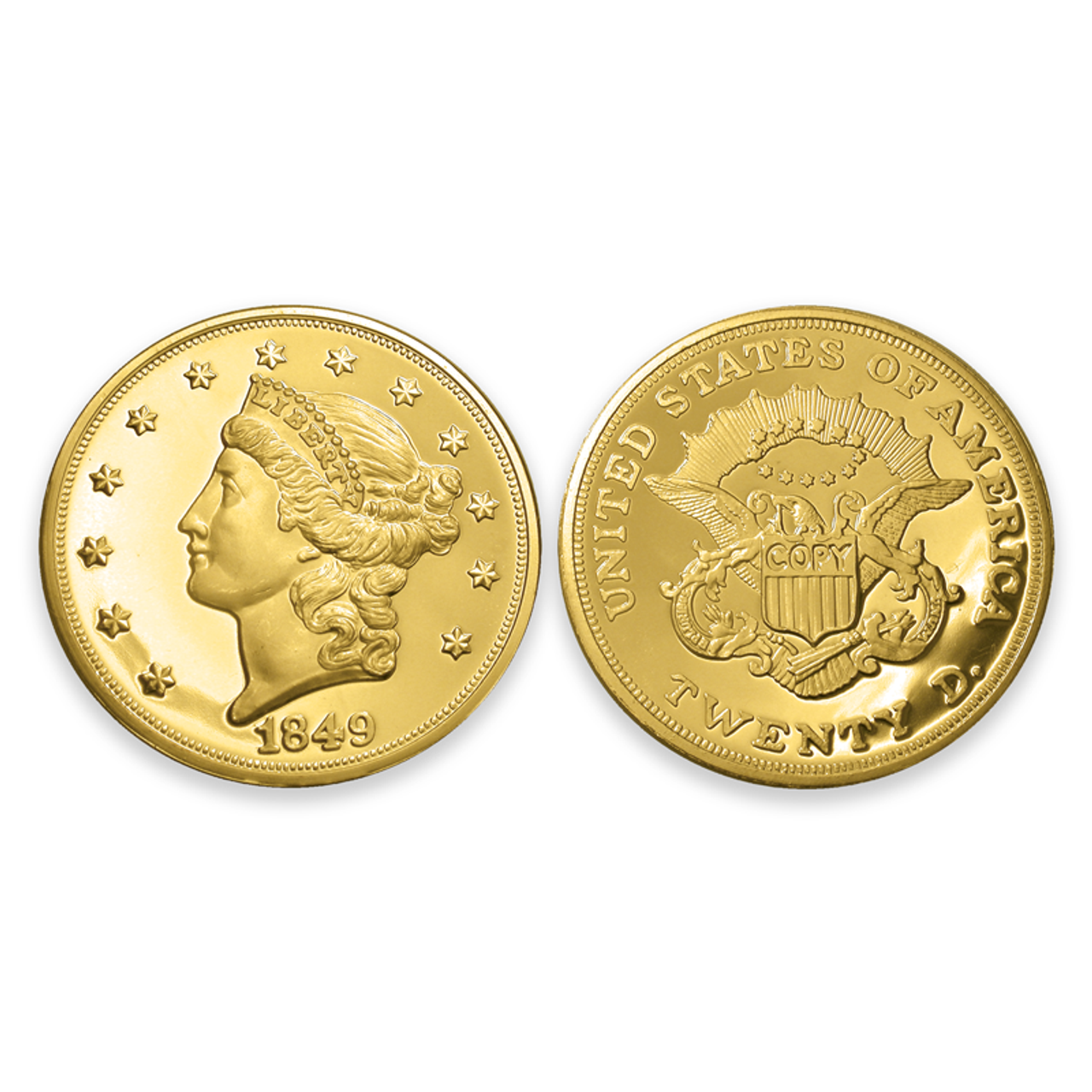 ⭐️ alviness⭐️ 1849 $20 Liberty Tribute Proof - National Collector's Mint