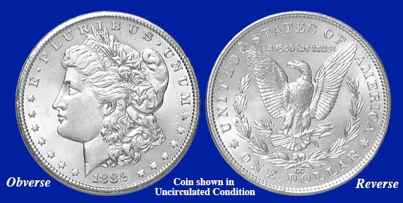 1882-CC Morgan Silver Dollar - Collector's Circulated Condition