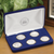 A picture of 5-Coin Morgan Silver Dollar Mint Mark Set AU/BU.