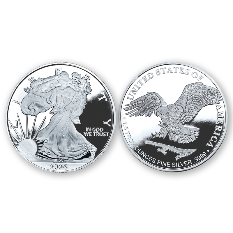 A picture of Giant 2026 Silver Eagle Tribute Proof