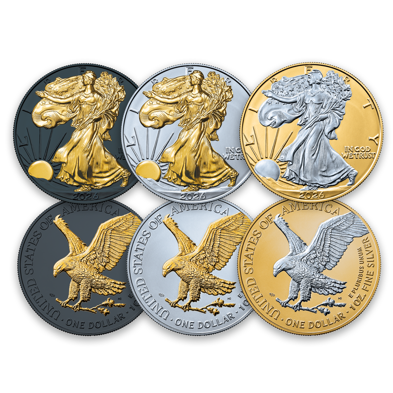A picture of 2026 Rare Precious Metal Silver Eagle Collection