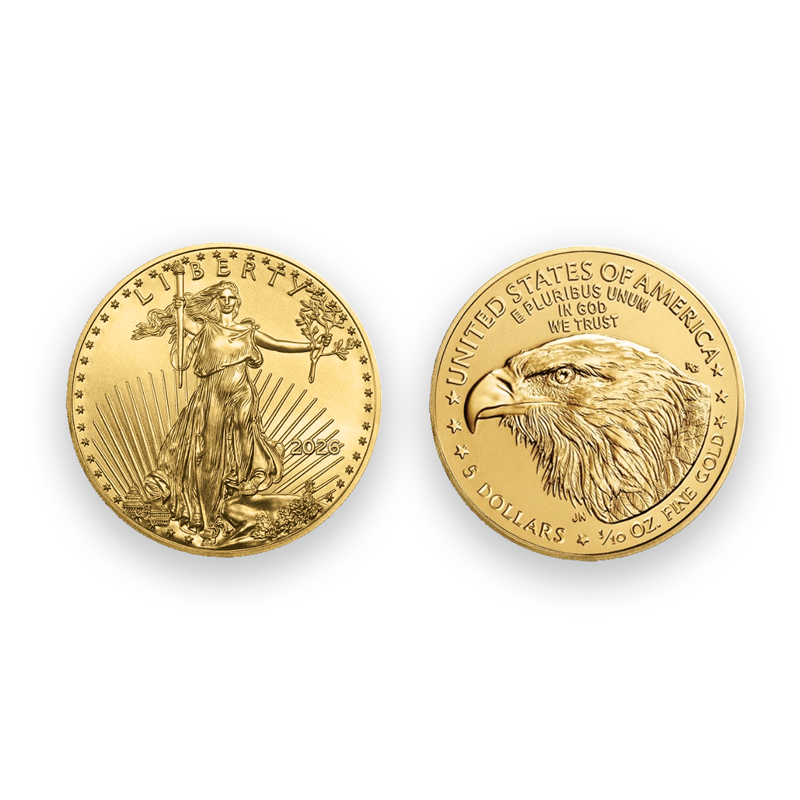 A picture of 2026 U.S. $5 American Eagle Gold Piece