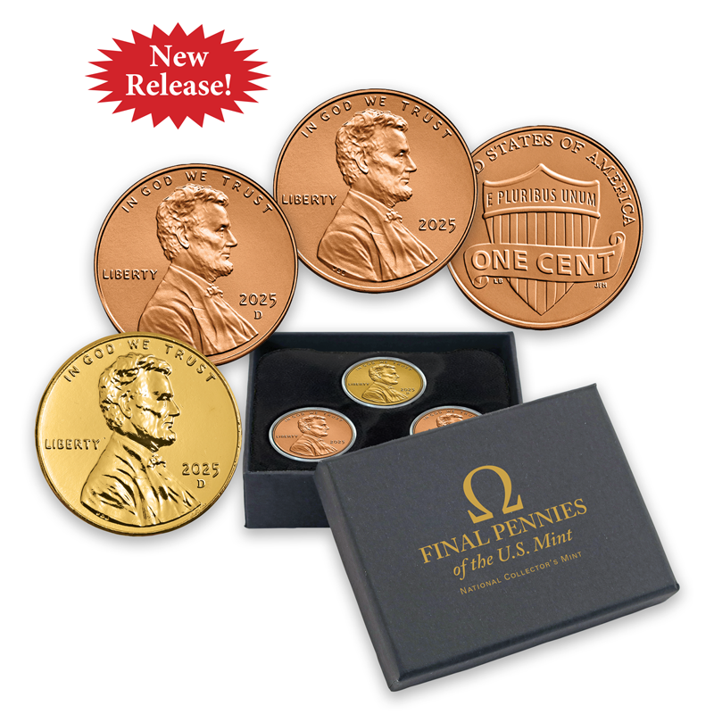 A picture of Final Pennies of the U.S. Mint 3-Coin Set
