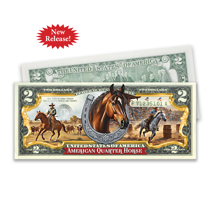A picture of American Quarter Horse $2 Bill
