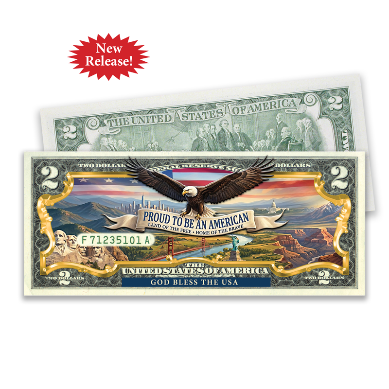 A picture of Proud to be an American $2 Bill