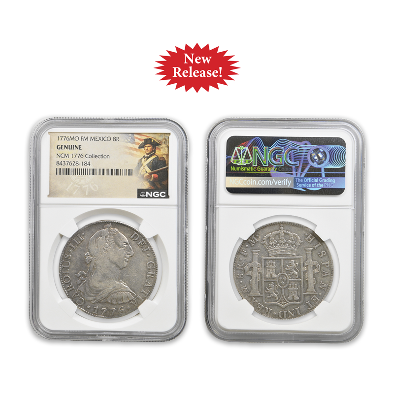 A picture of 1776 Silver Reale Dollars