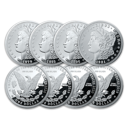 Mixed Cook Islands Morgan Silver Dollars - National Collector's Mint